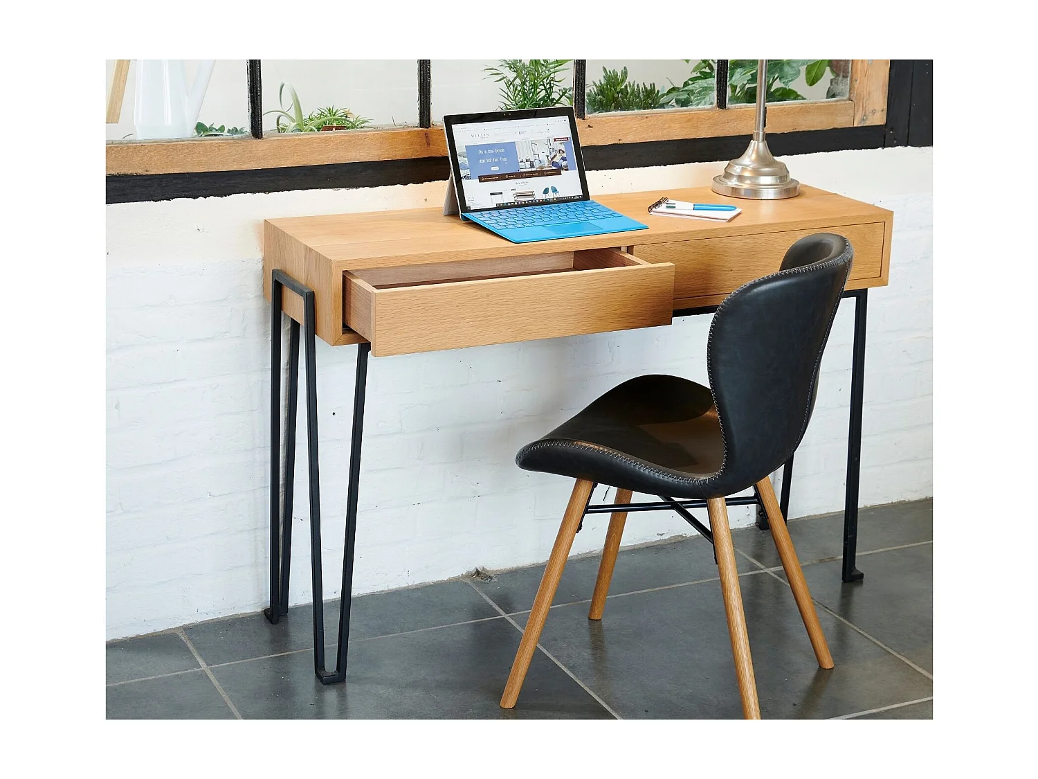 Chaises simili et bois (lot de 2) - MATILDA