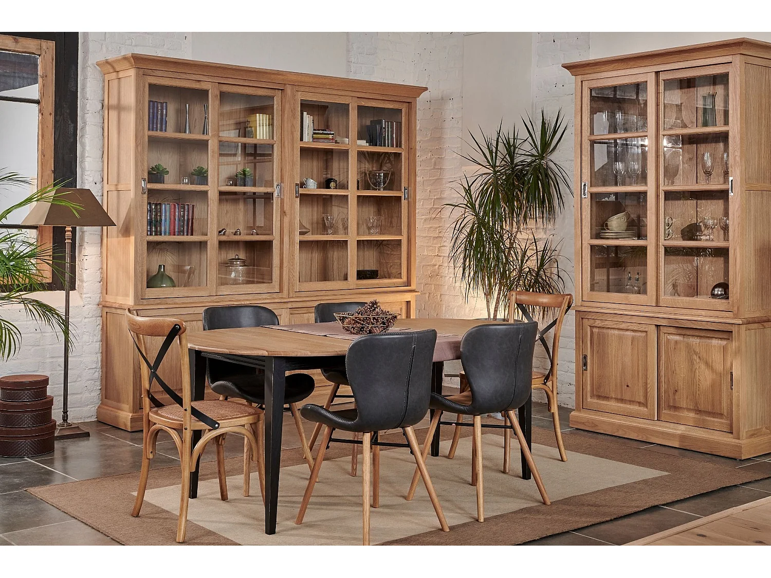 Chaises simili et bois (lot de 2) - MATILDA