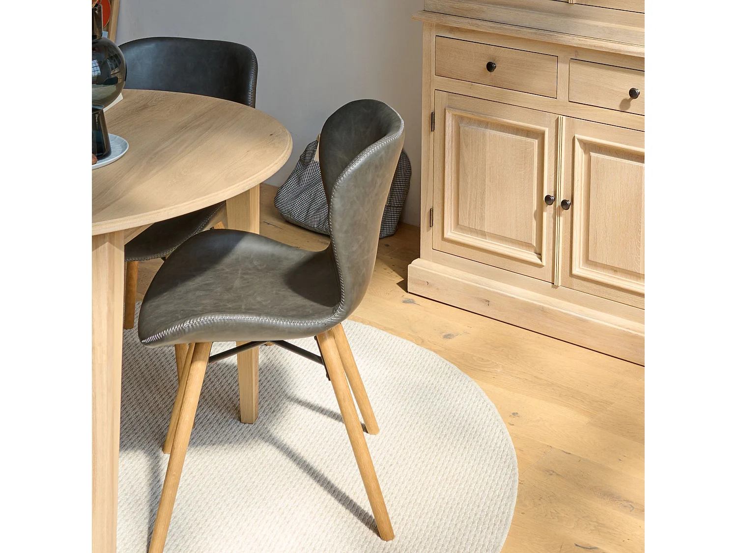 Chaises simili et bois (lot de 2) - MATILDA