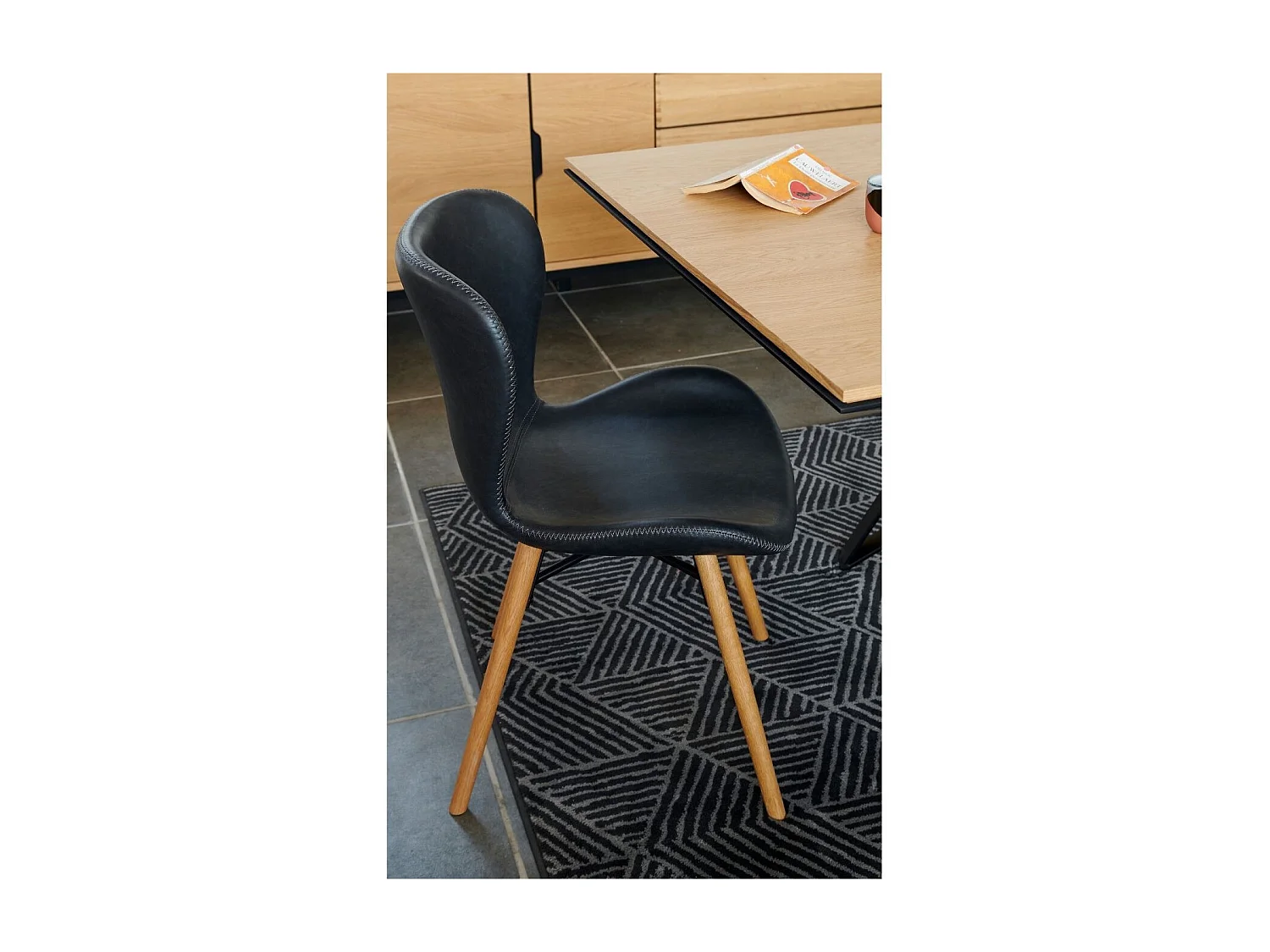 Chaises simili et bois (lot de 2) - MATILDA