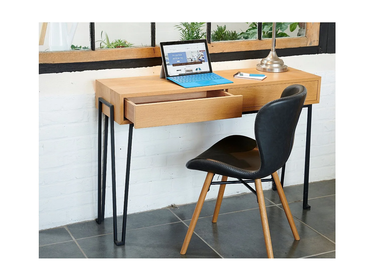 Chaises simili et bois (lot de 2) - MATILDA