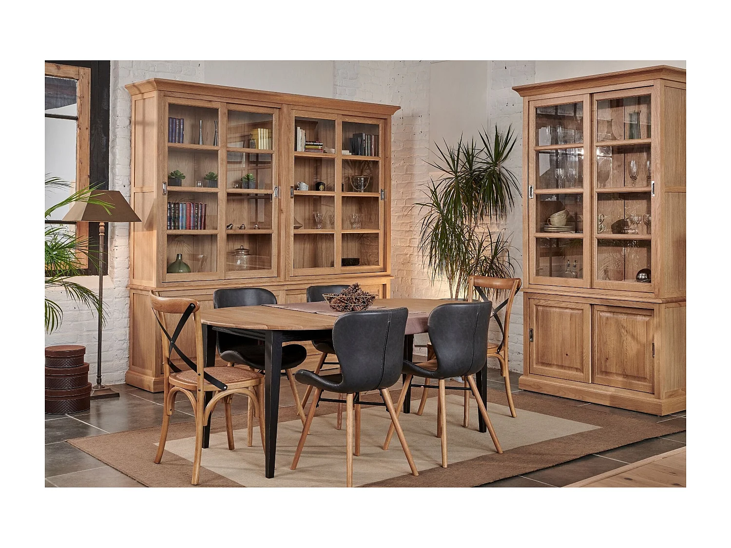 Chaises simili et bois (lot de 2) - MATILDA