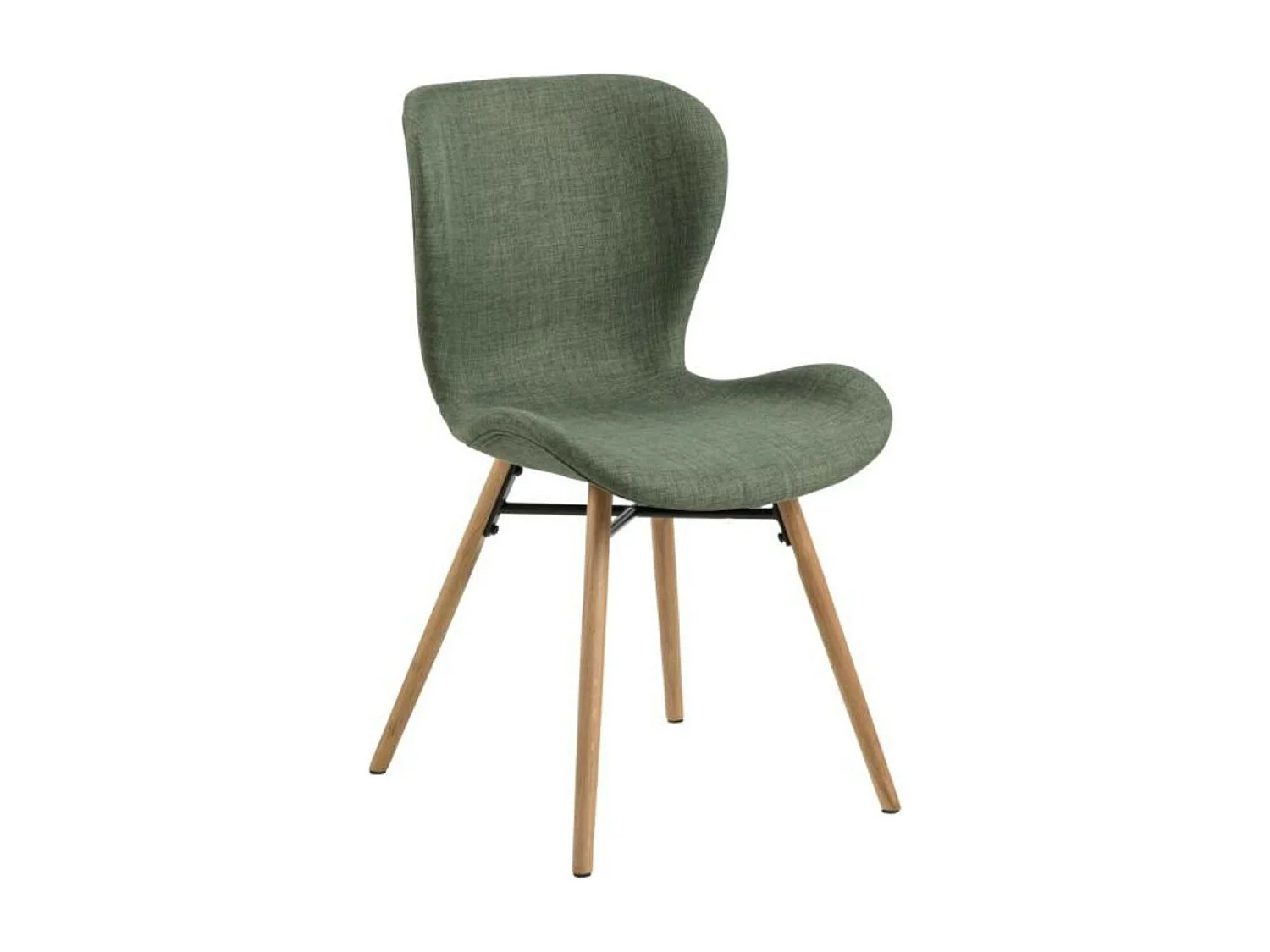 Chaises tissu et bois chêne (lot de 2) - MATILDA