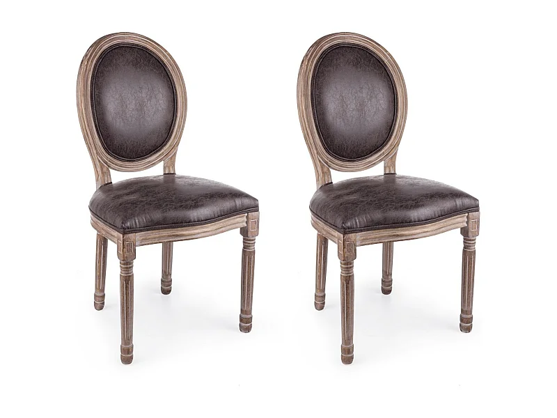 Chaise médaillon (lot de 2) - VICTORIENNE