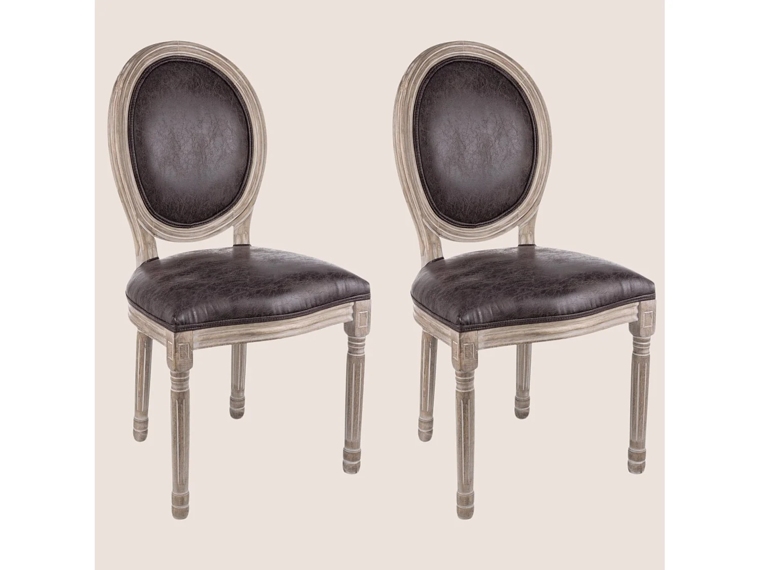 Chaise médaillon (lot de 2) - VICTORIENNE