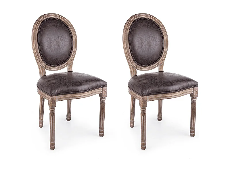 Chaise médaillon (lot de 2) - VICTORIENNE