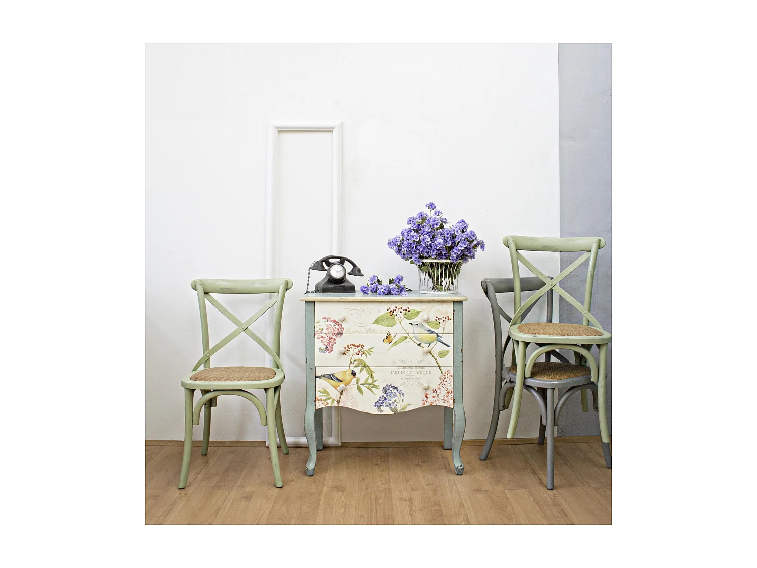 Chaises bistrot en rotin (lot de 2) - ESTAMINET