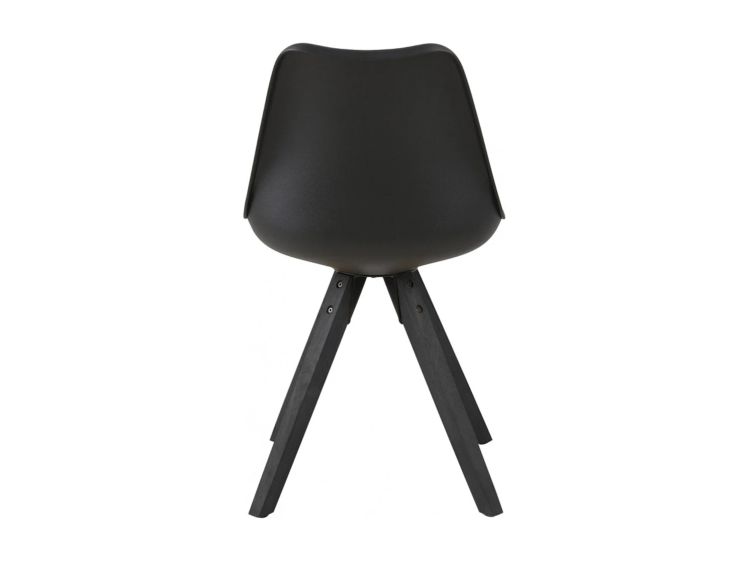 Chaises bois et résine coloris noir (lot de 2) - EARL