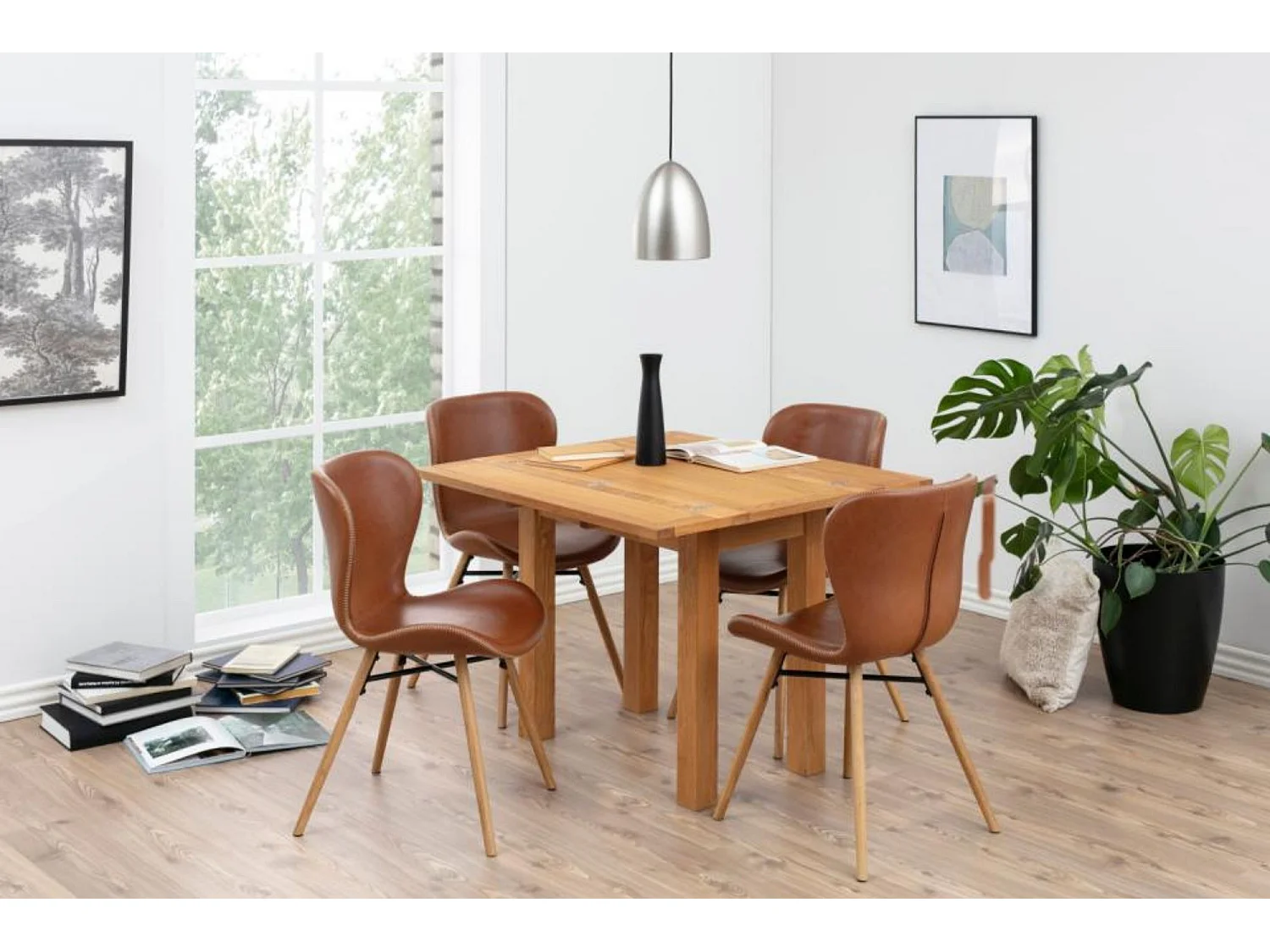 Chaises simili et bois (lot de 2) - MATILDA