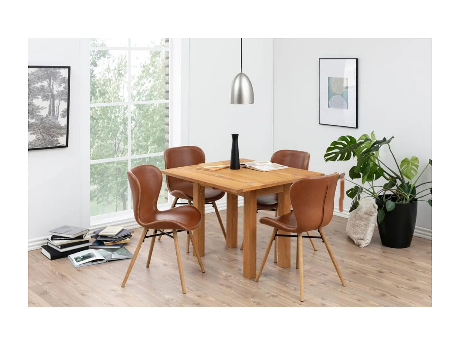 Chaises simili et bois (lot de 2) - MATILDA