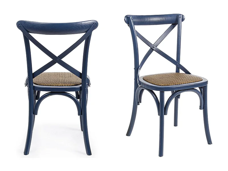 Chaises bistrot en rotin (lot de 2) - ESTAMINET