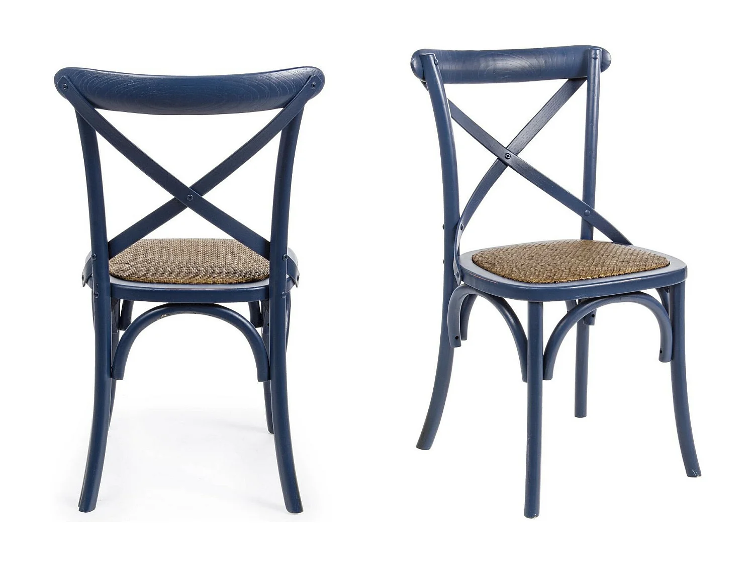 Chaises bistrot en rotin (lot de 2) - ESTAMINET
