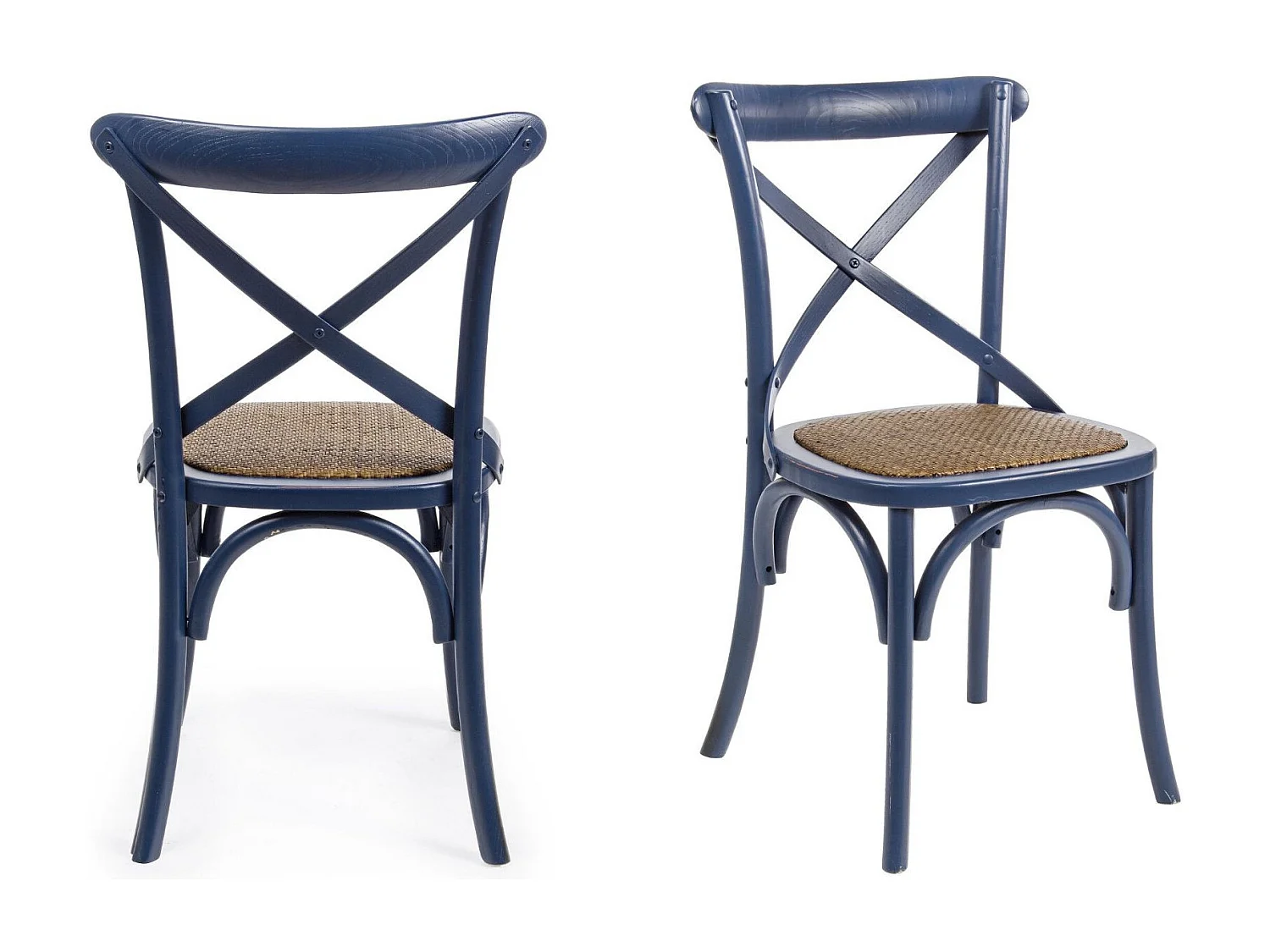 Chaises bistrot en rotin (lot de 2) - ESTAMINET