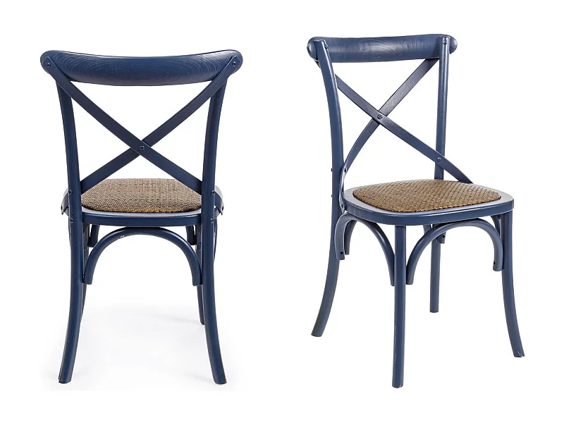Chaises bistrot en rotin (lot de 2) - ESTAMINET