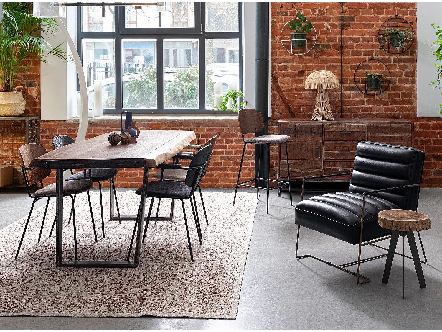 Lot de 2 chaises avec accoudoirs Serona - Élégance et confort au style rétro-Couleur Gris foncé/Gris foncé