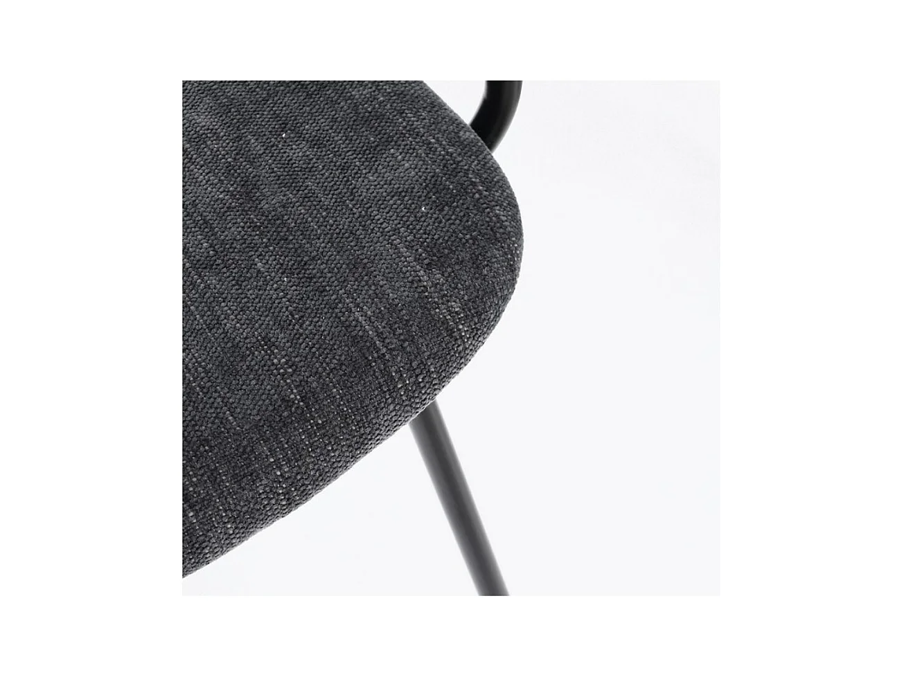 Conjunto de 2 sillas con reposabrazos Serona - Elegancia y confort en estilo retro-Color Gris oscuro/Gris oscuro