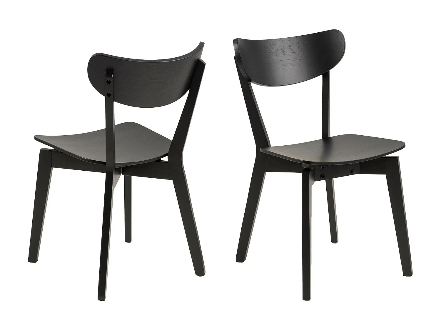 Chaise scandinave en bois (lot de 2) - LETA