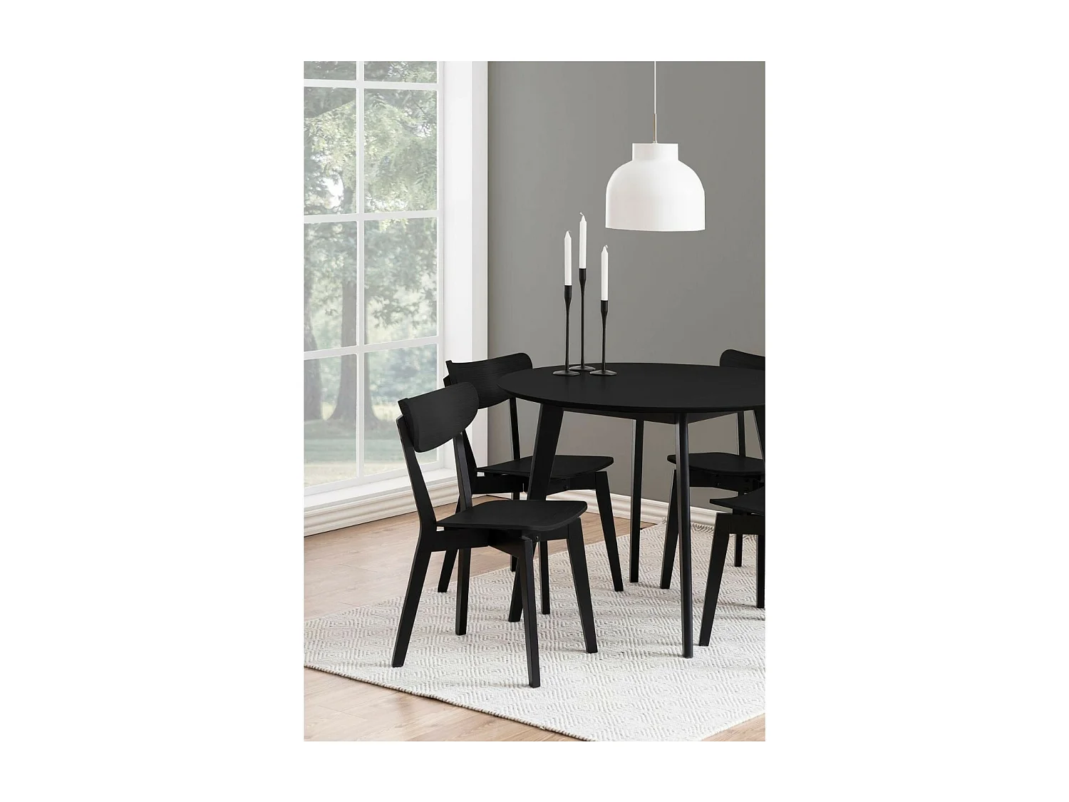 Chaise scandinave en bois (lot de 2) - LETA