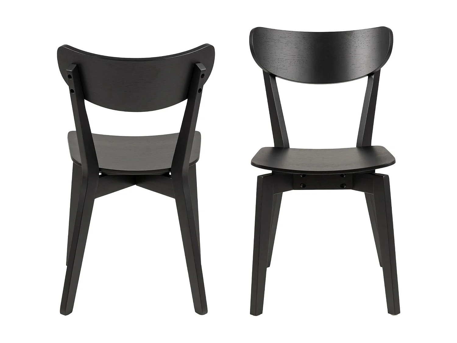 Chaise scandinave en bois (lot de 2) - LETA