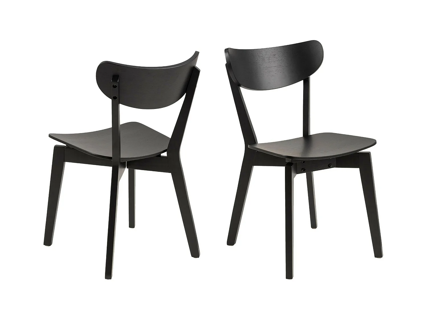 Chaise scandinave en bois (lot de 2) - LETA