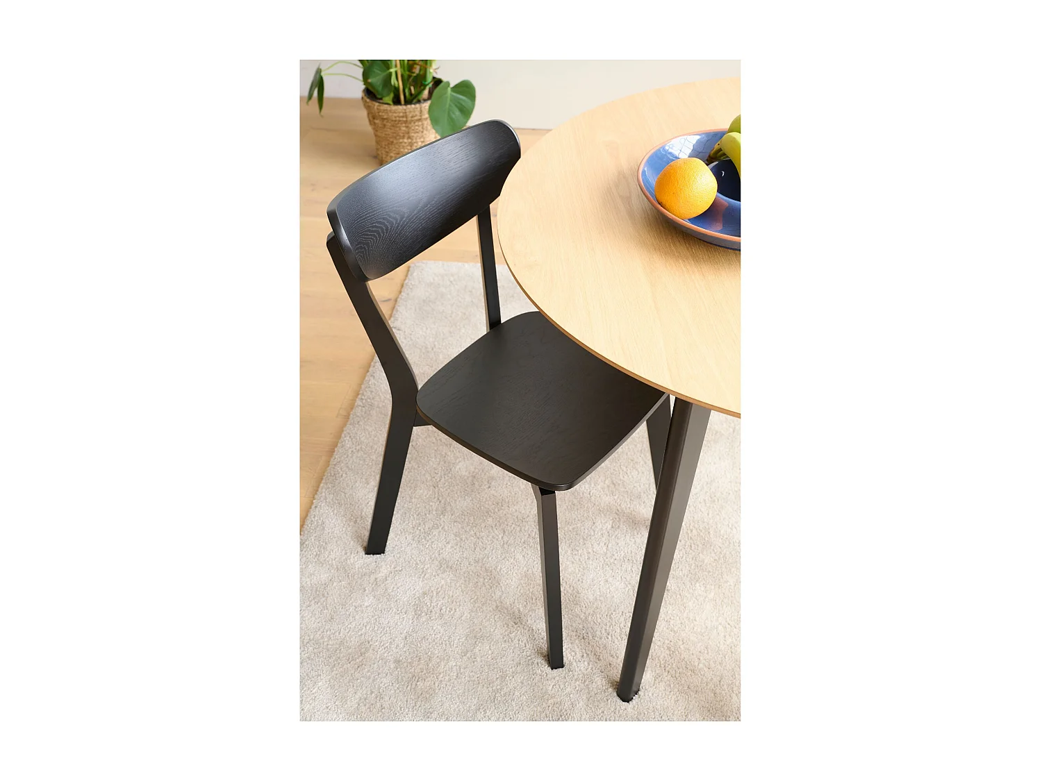 Chaise scandinave en bois (lot de 2) - LETA