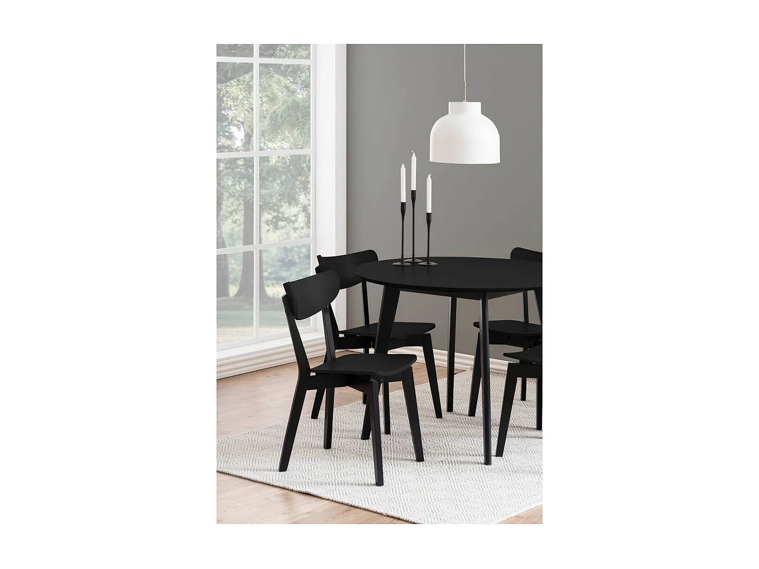 Chaise scandinave en bois (lot de 2) - LETA