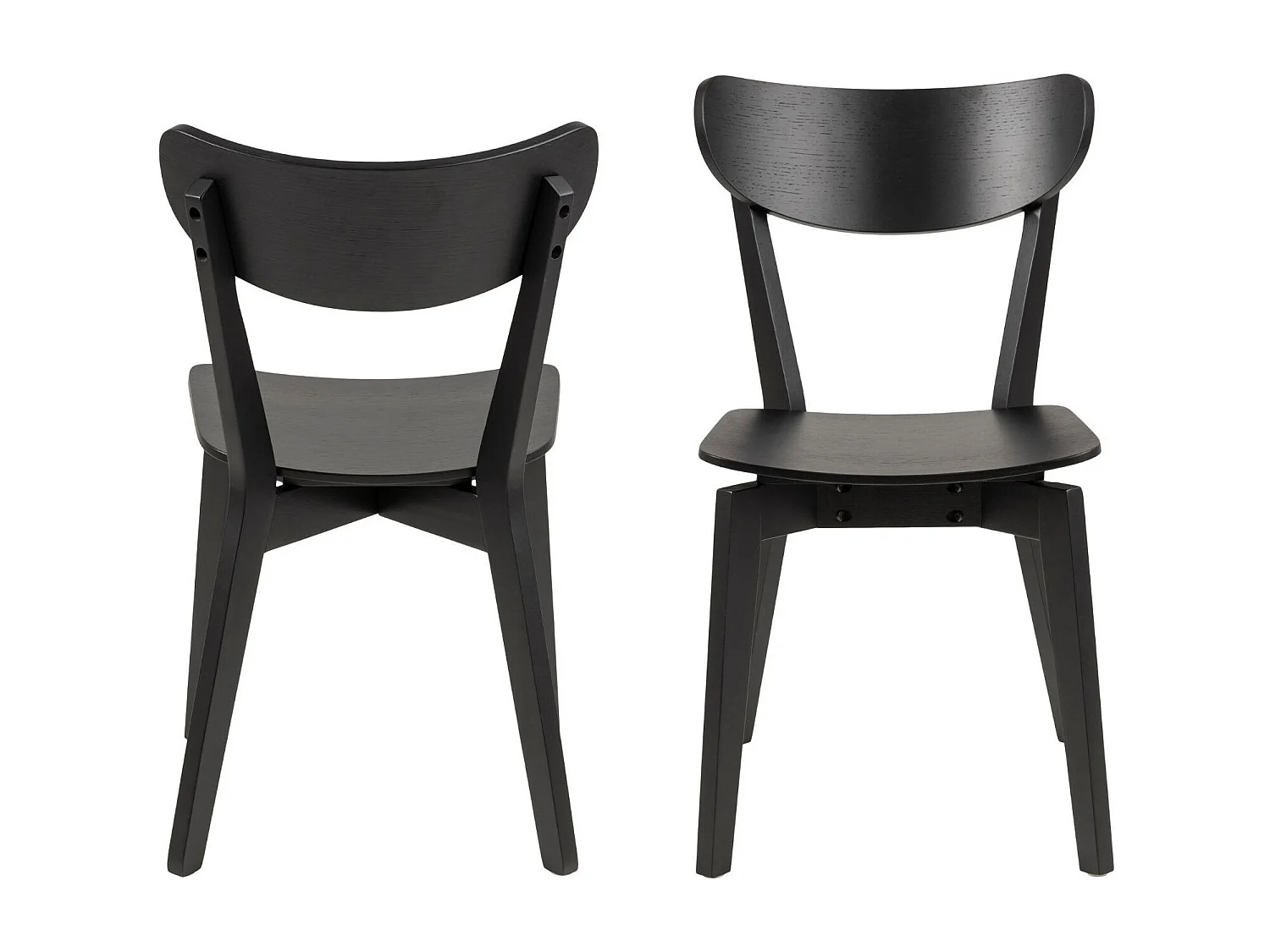 Chaise scandinave en bois (lot de 2) - LETA