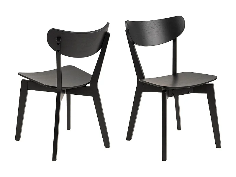 Chaise scandinave en bois (lot de 2) - LETA