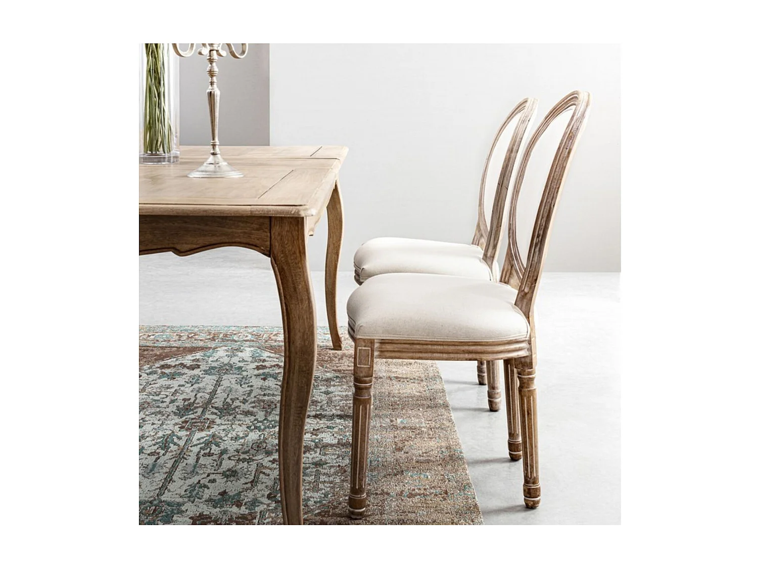 Chaise médaillon (lot de 2) - VICTORIENNE