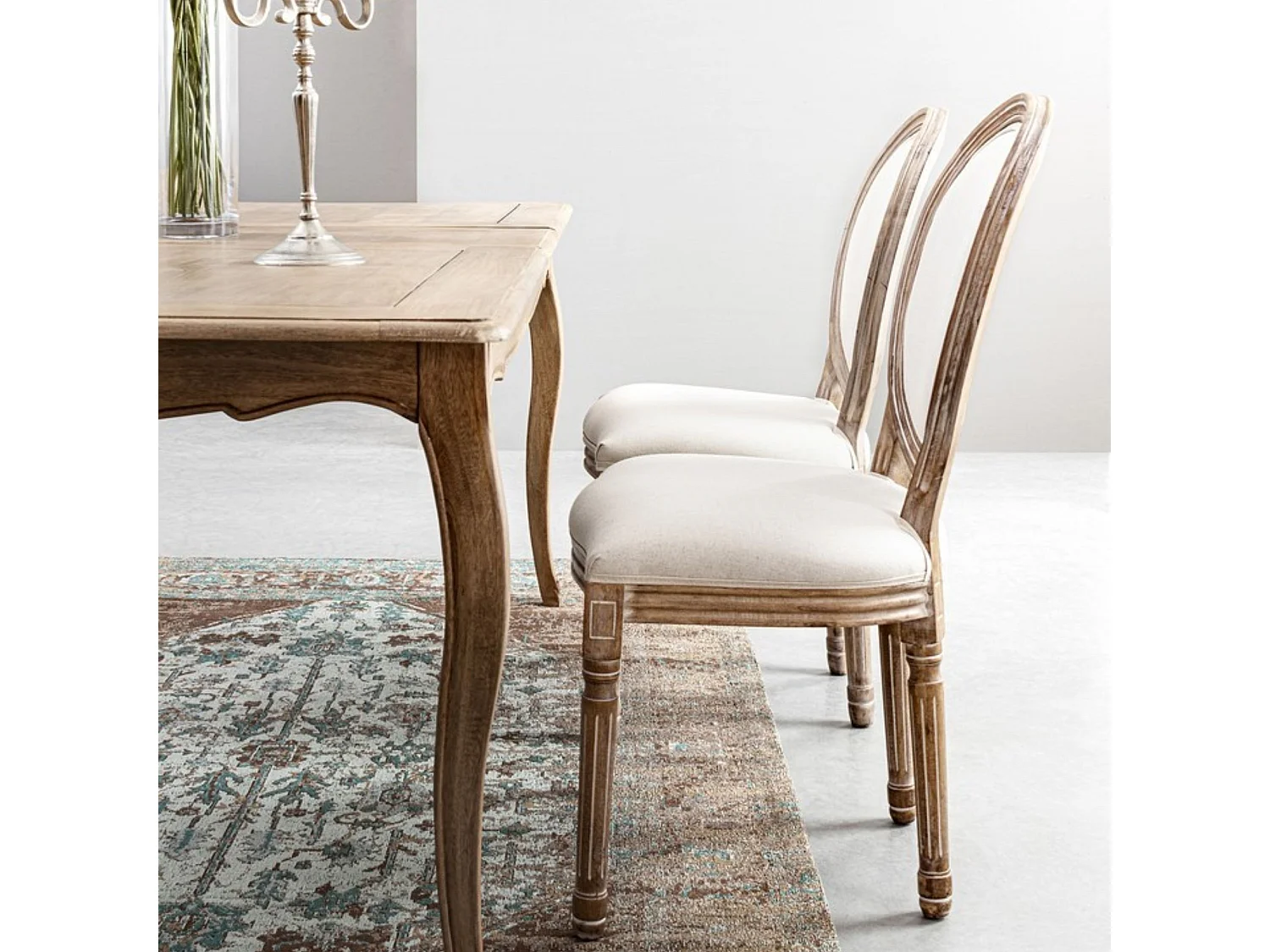 Chaise médaillon (lot de 2) - VICTORIENNE