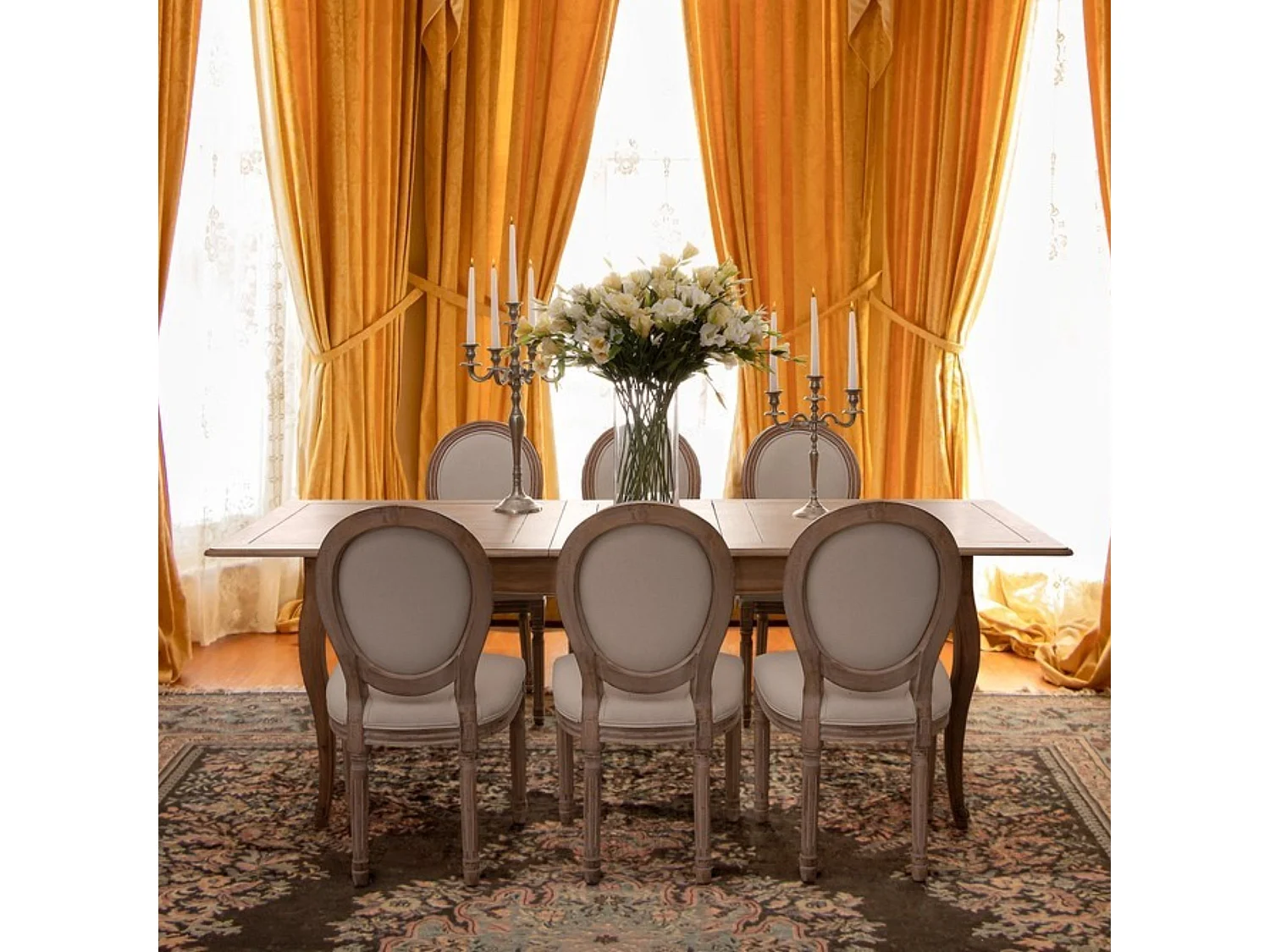 Chaise médaillon (lot de 2) - VICTORIENNE