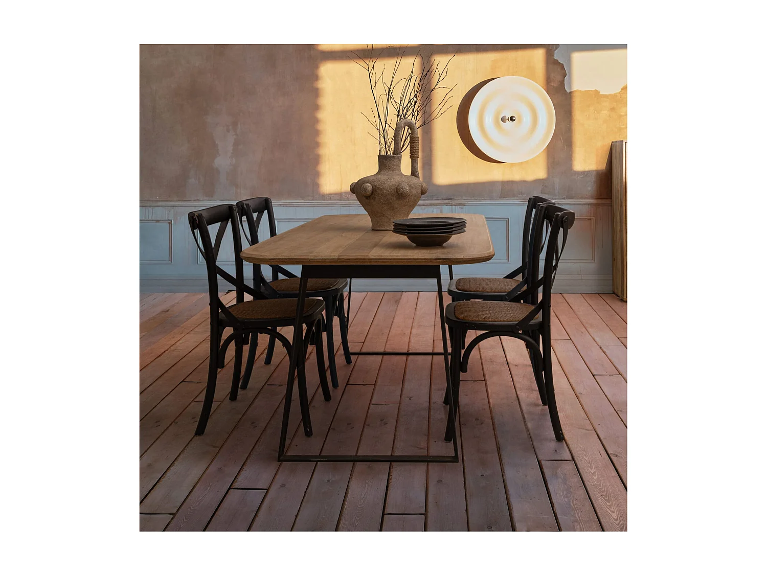 Chaises bistrot en rotin (lot de 2) - ESTAMINET