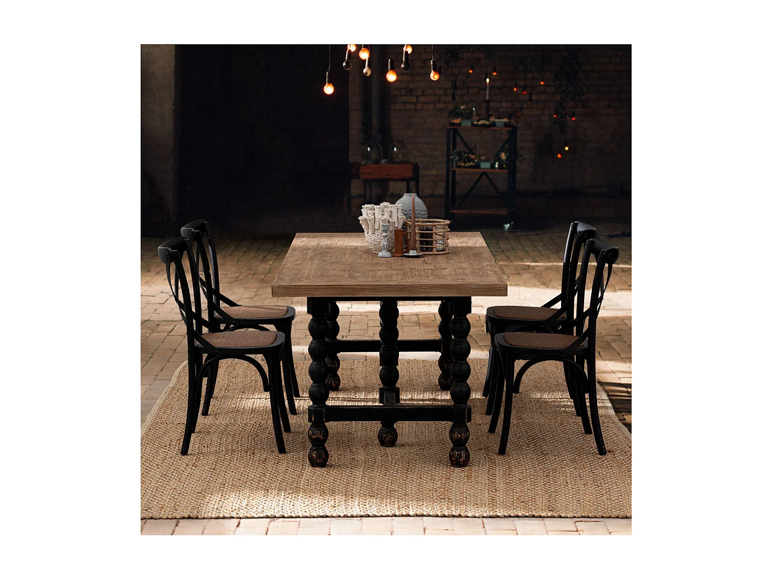 Chaises bistrot en rotin (lot de 2) - ESTAMINET