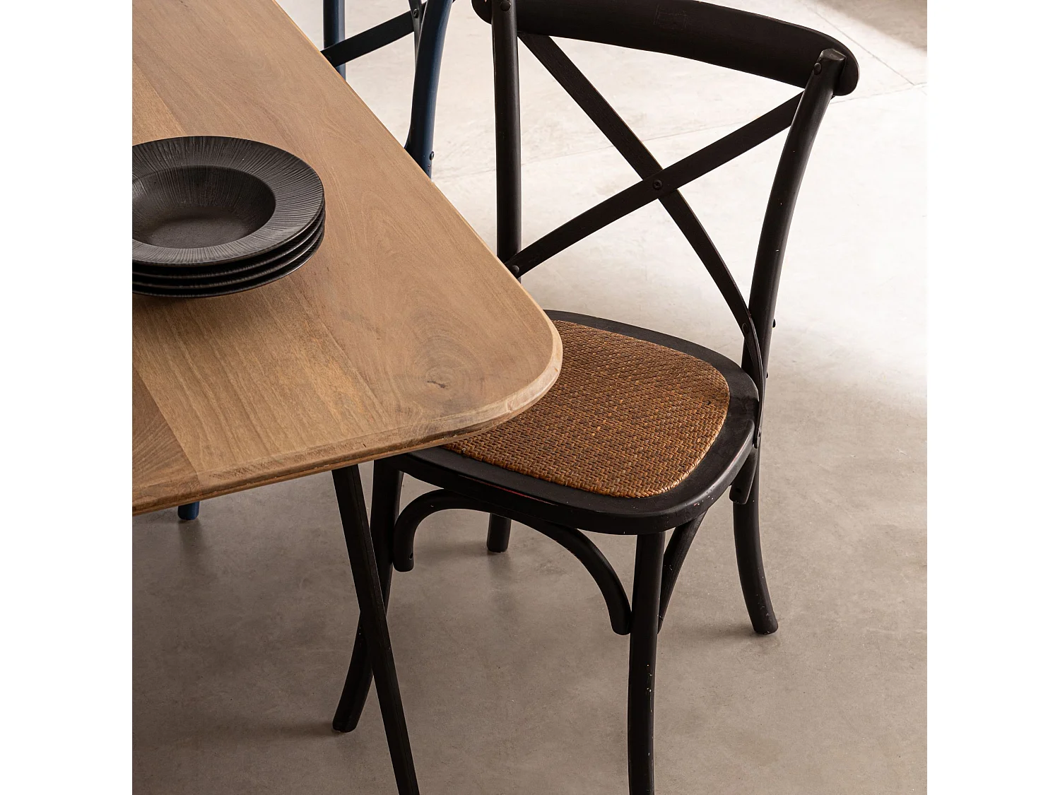 Chaises bistrot en rotin (lot de 2) - ESTAMINET