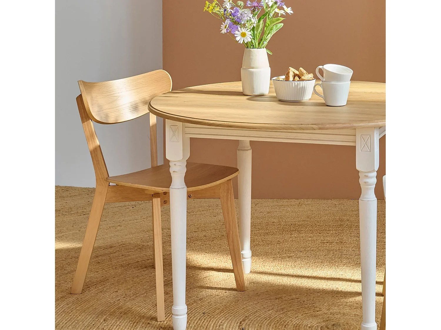 Chaise scandinave en bois (lot de 2) - LETA