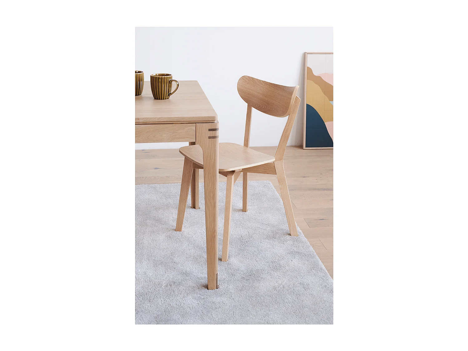 Chaise scandinave en bois (lot de 2) - LETA