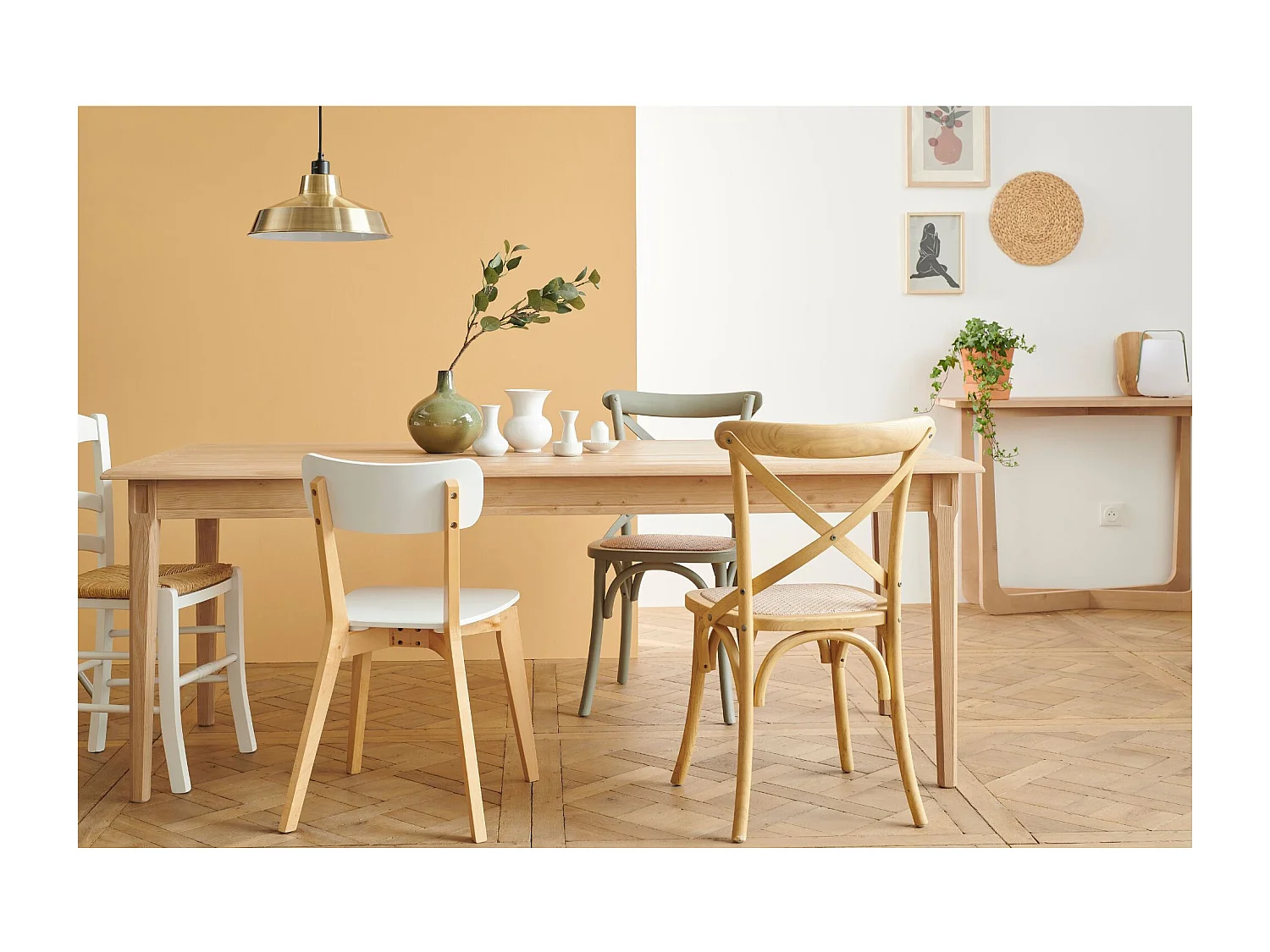 Chaises bistrot en rotin (lot de 2) - ESTAMINET