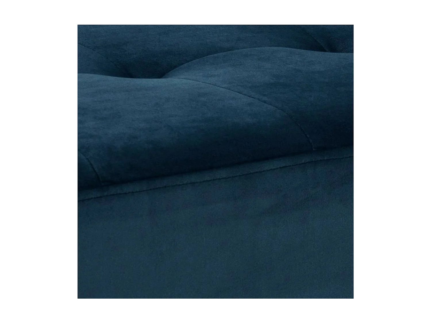 Banc d'entrée en velours capitonné et pieds noirs L95 - GREGORY