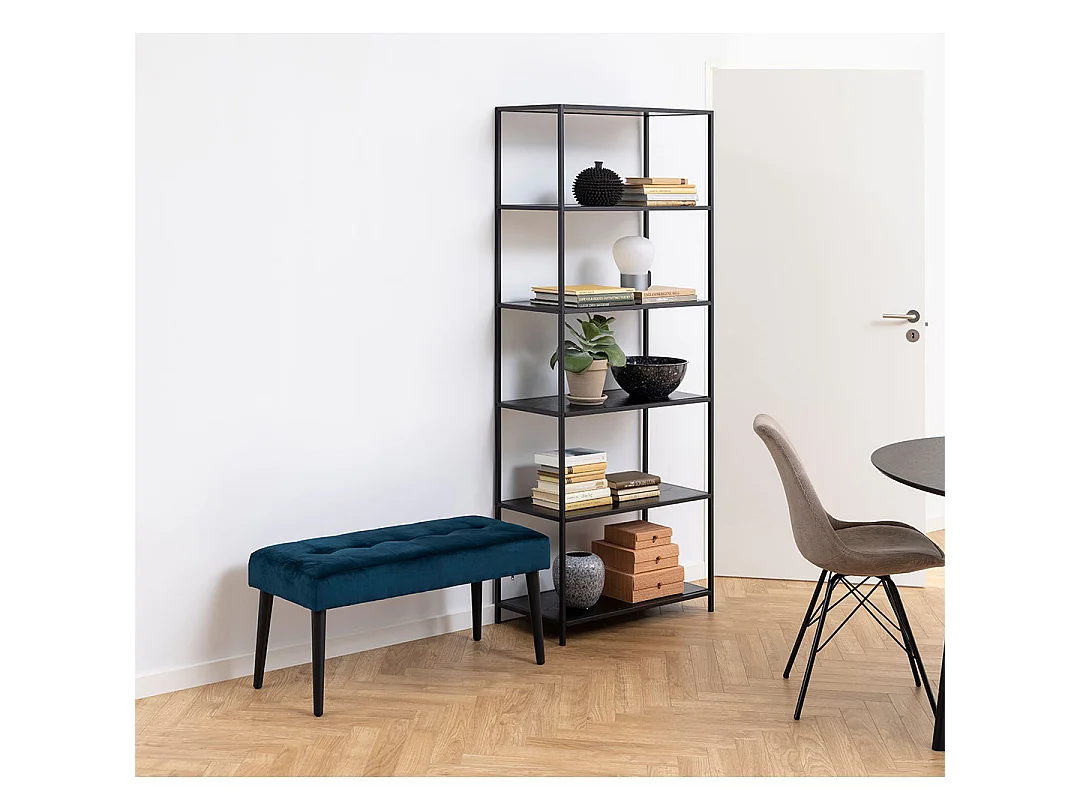 Glory banc velours bleu.