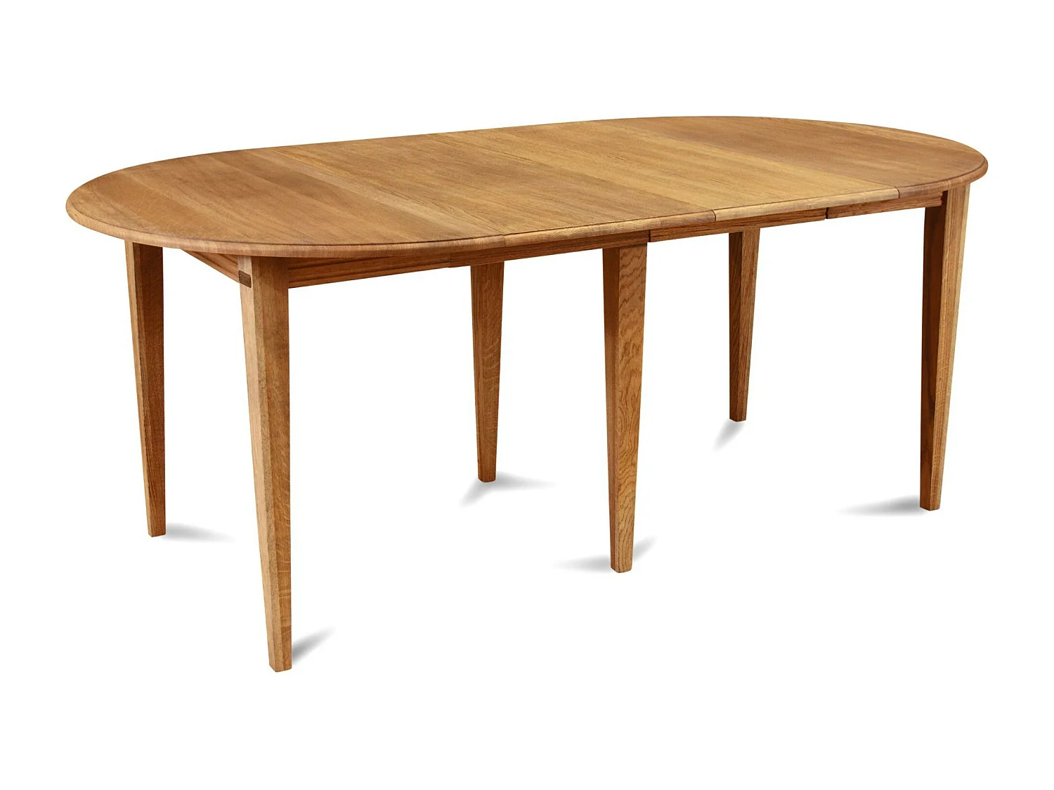 Table ronde extensible chêne moyen D115 + 3 rallonges - VICTORIA