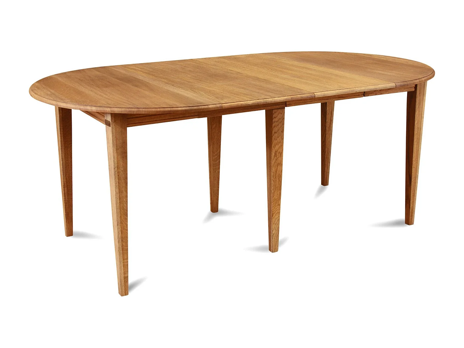 Table ronde extensible chêne moyen D115 + 3 rallonges - VICTORIA