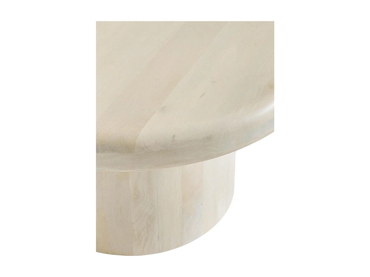 Table basse de salon ronde en bois de manguier D75 - JUAREZ