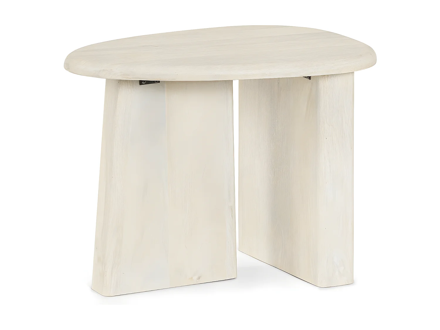 Table basse de salon galet en bois de manguier L60 - JUAREZ