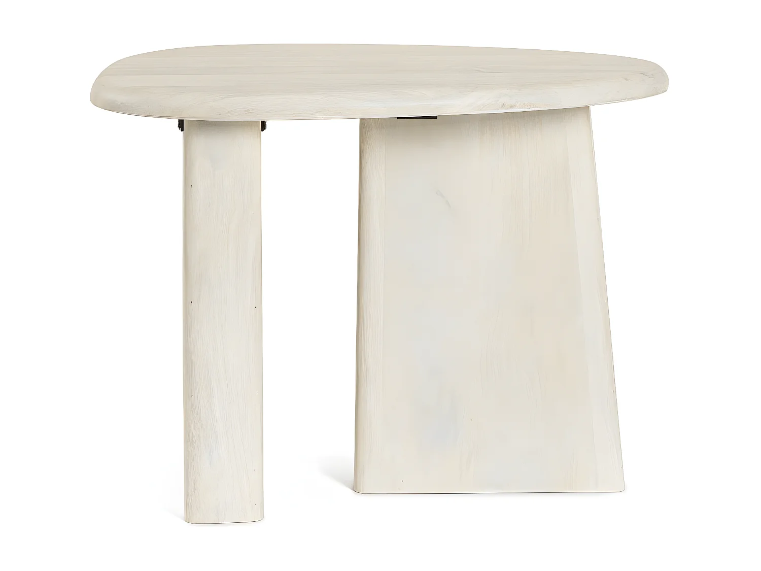 Table basse de salon galet en bois de manguier L60 - JUAREZ