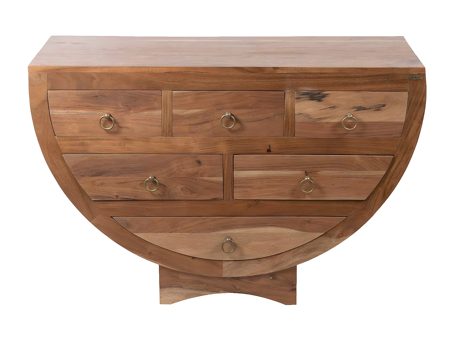 Commode 6 tiroirs en acacia massif