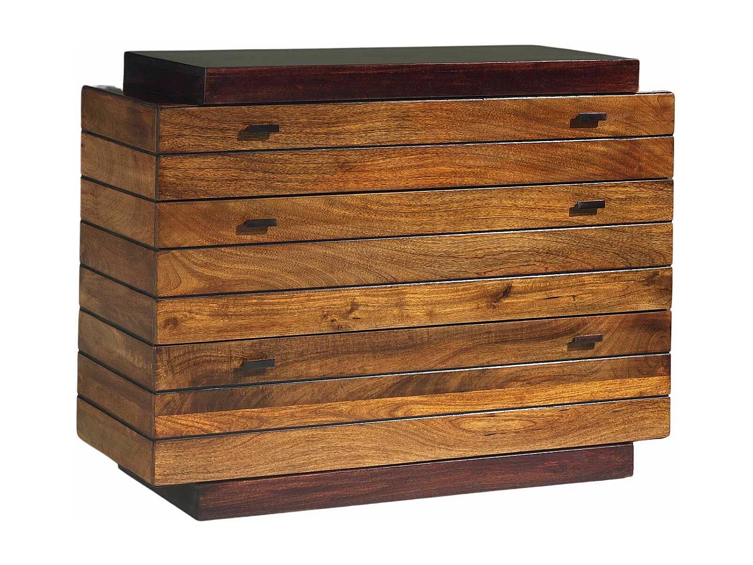 Commode bois massif bicolore 3T | Manguier Herods