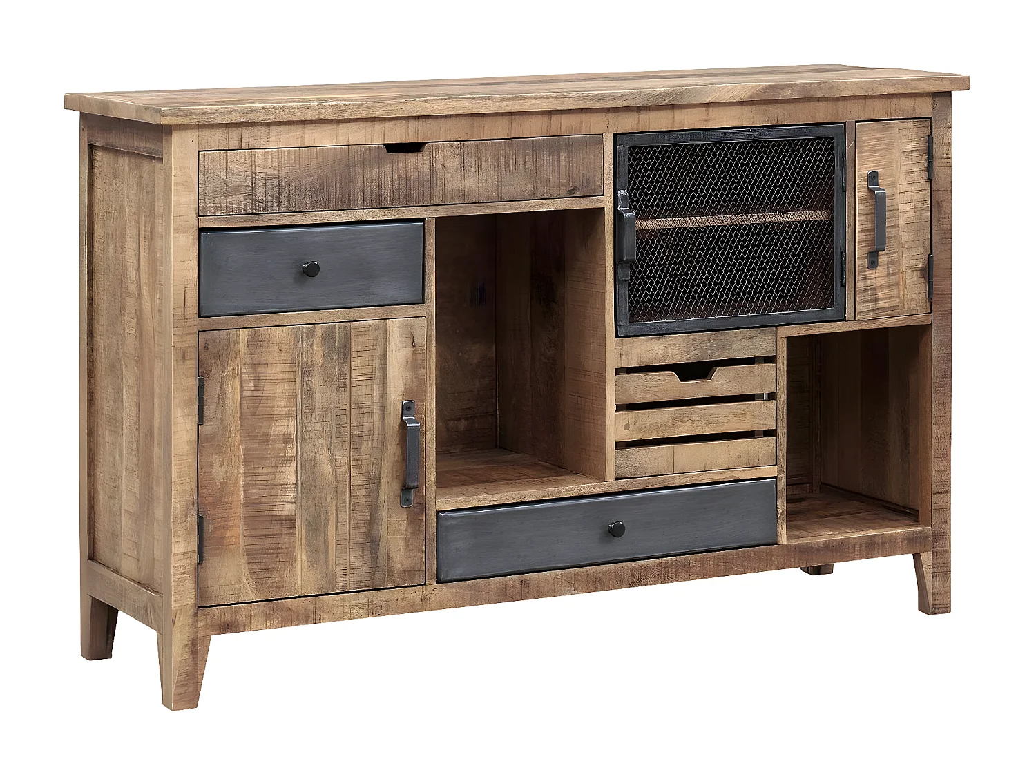 Buffet 3 portes 4 tiroirs | Manguier Farm II