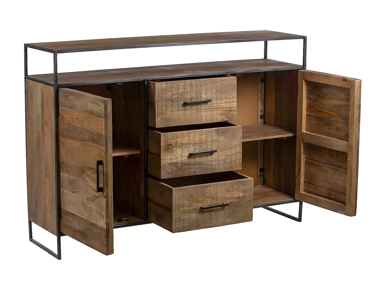 Buffet 2 portes 3 tiroirs | Manguier Stockholm