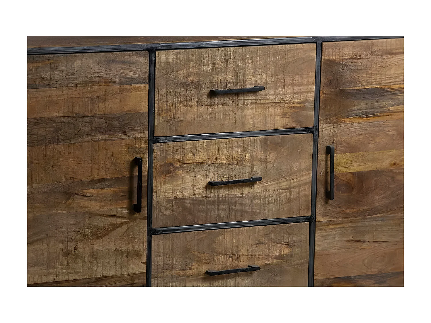 Buffet 2 portes 3 tiroirs | Manguier Stockholm