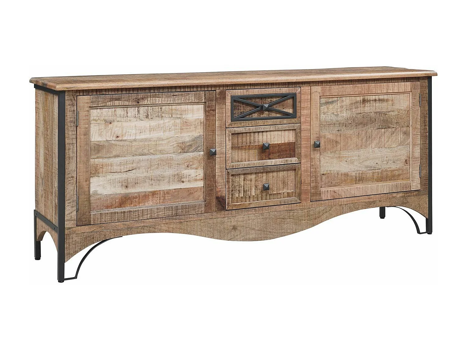 Buffet 2 portes 3 tiroirs | Manguier Pondicherry